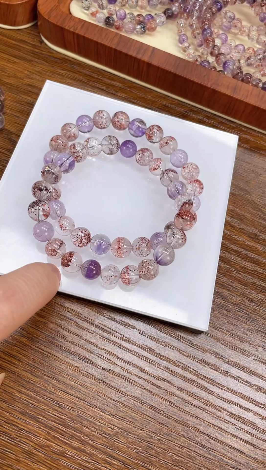 【闪购商品】水晶手链未镶嵌天然超七8mm多样性发一