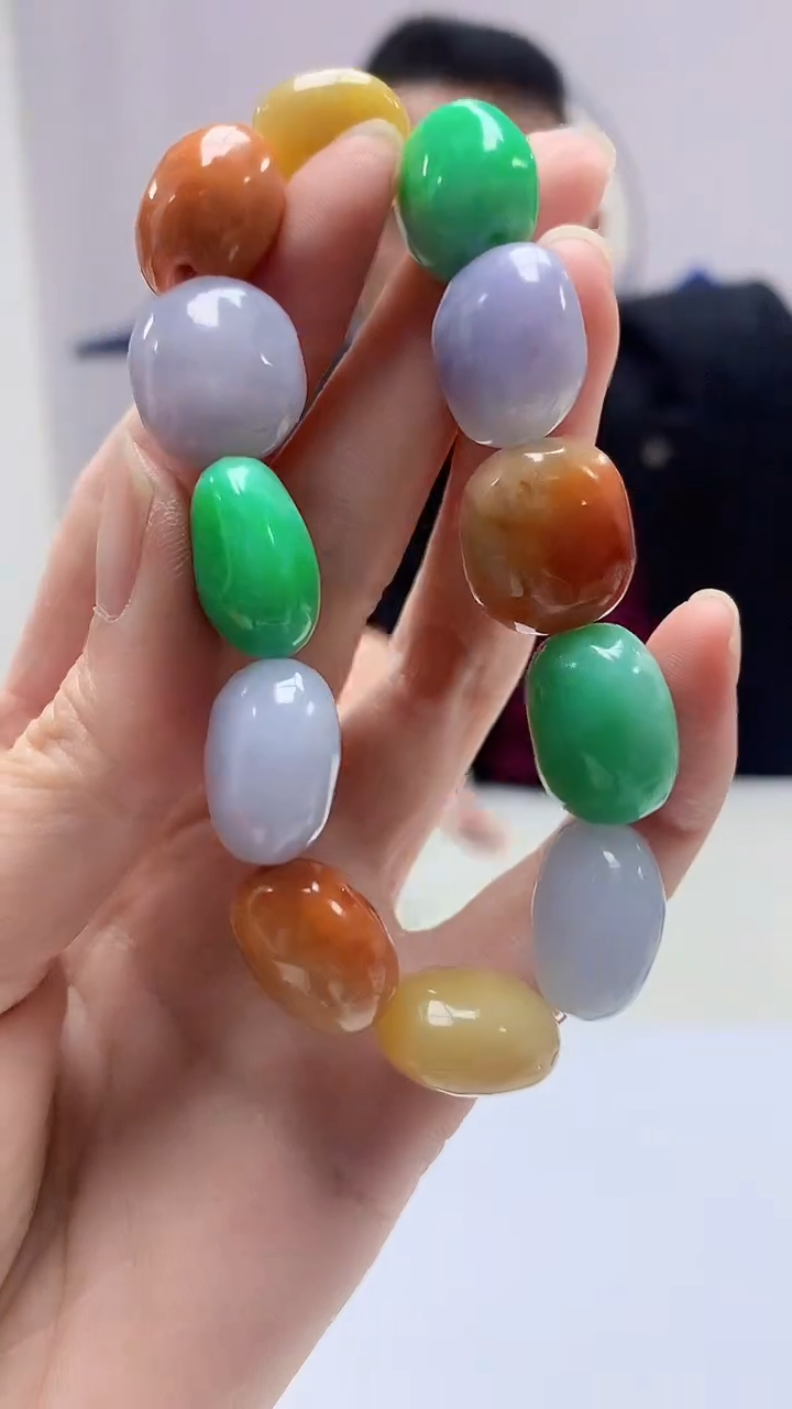 【闪购商品】定制翡翠未镶嵌4969zm-毛货手串189