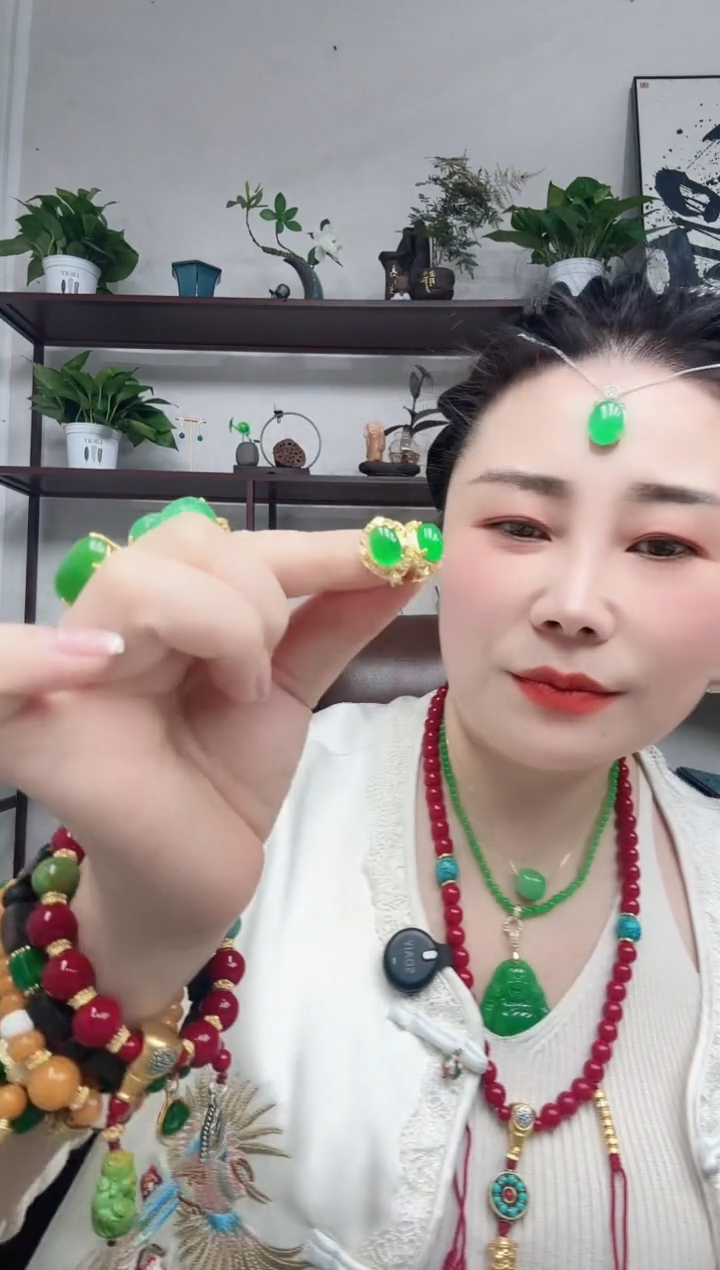 未镶嵌翡翠耳饰豪镶耳夹