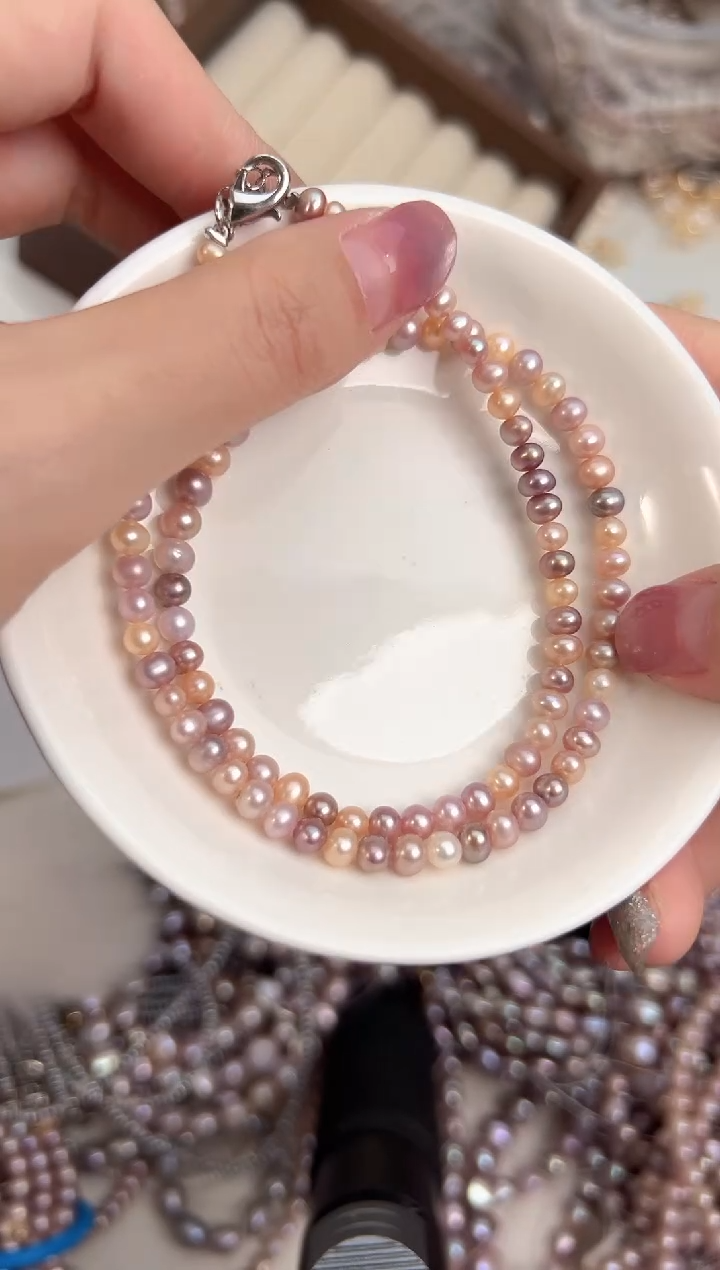 未镶嵌21淡水珍珠珍珠项链