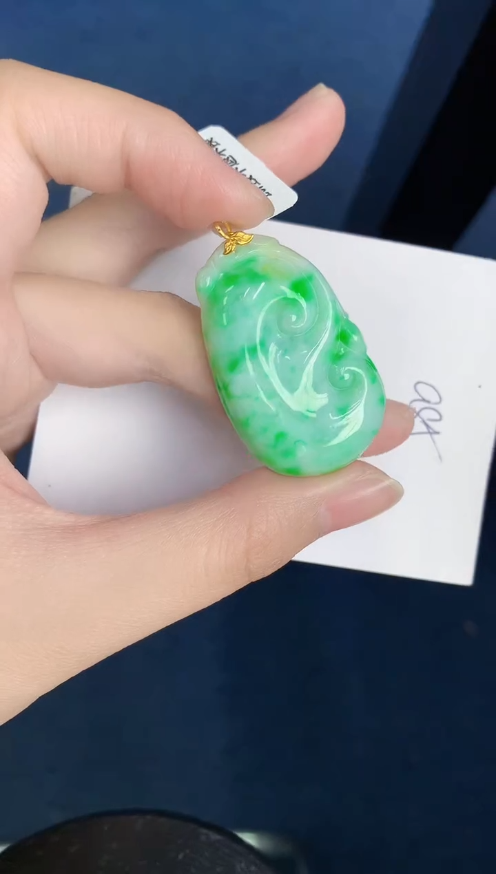 【闪购商品】翡翠颈饰18K金镶嵌000000000