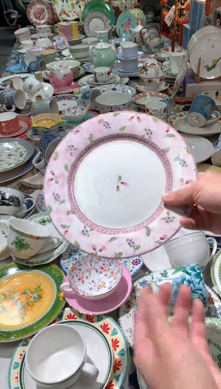 【闪购商品】瓷片陶瓷原单CC844餐具1个8寸