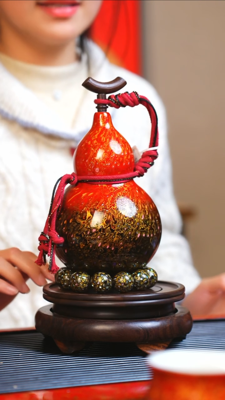 【闪购商品】JR128大师姐臻选非遗大漆酒葫芦