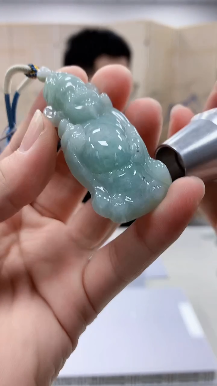 【闪购商品】定制翡翠未镶嵌5153bb-毛货挂件95