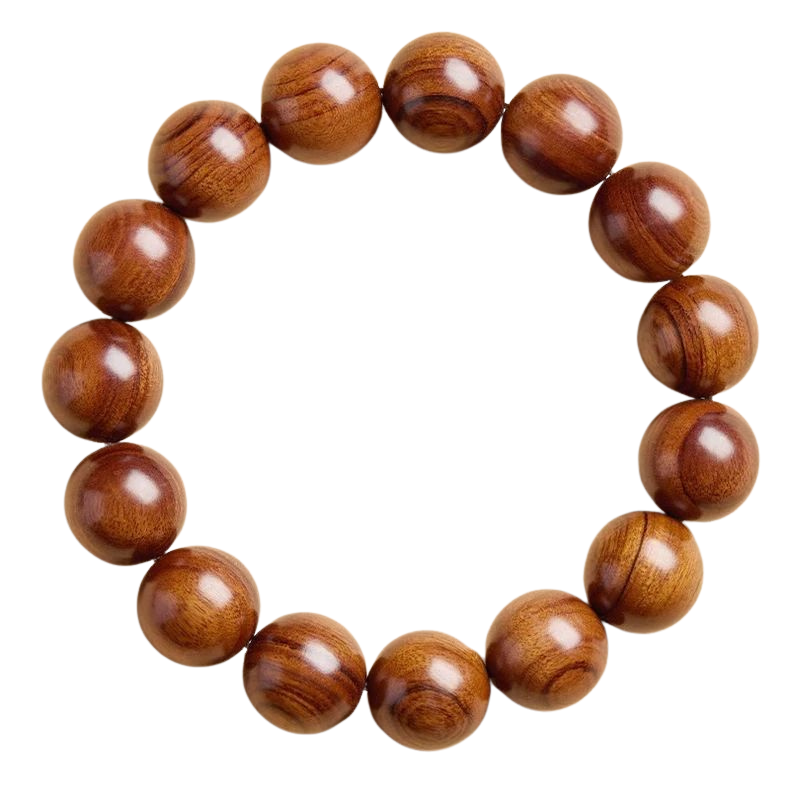 泰山老料桃木手串1.5