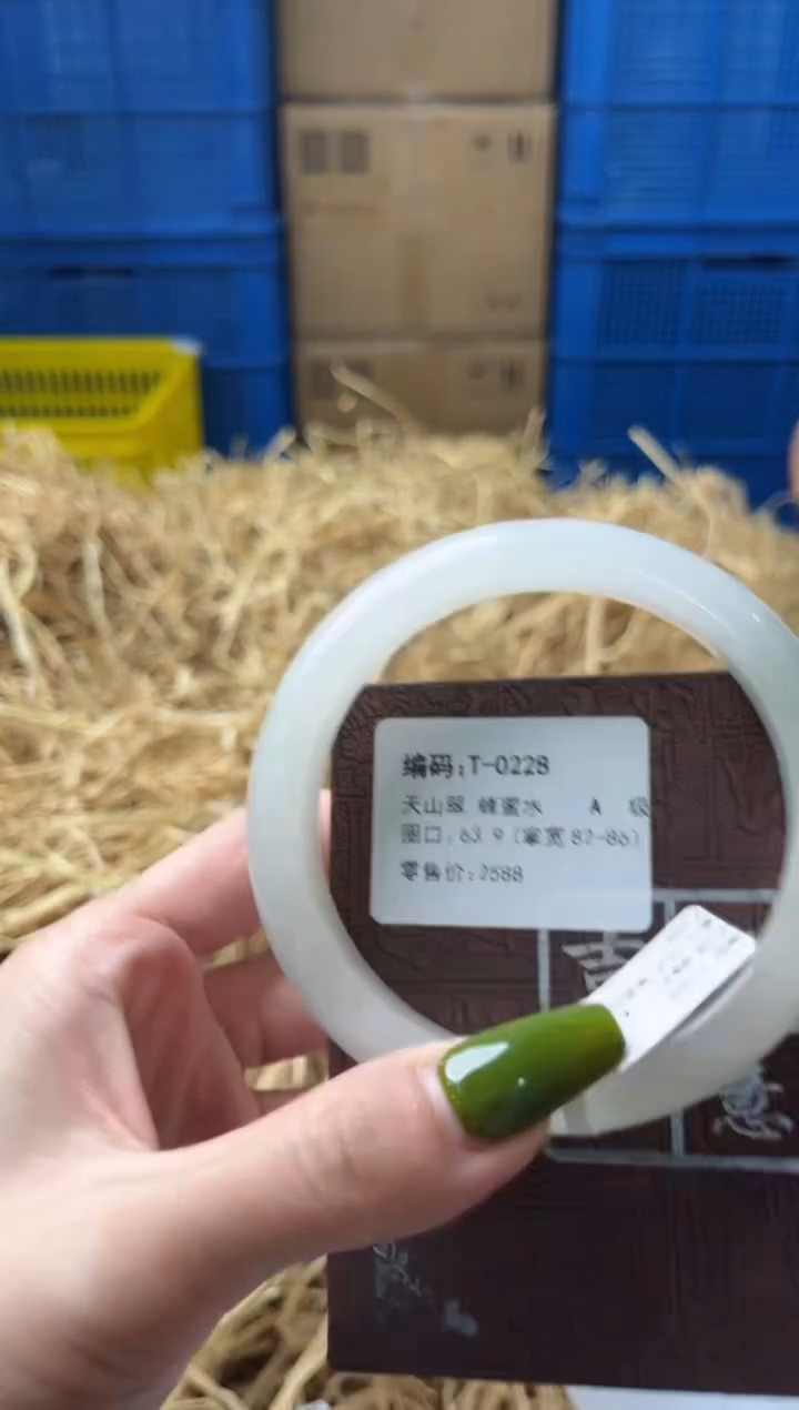 未镶嵌手镯石英质玉T0228