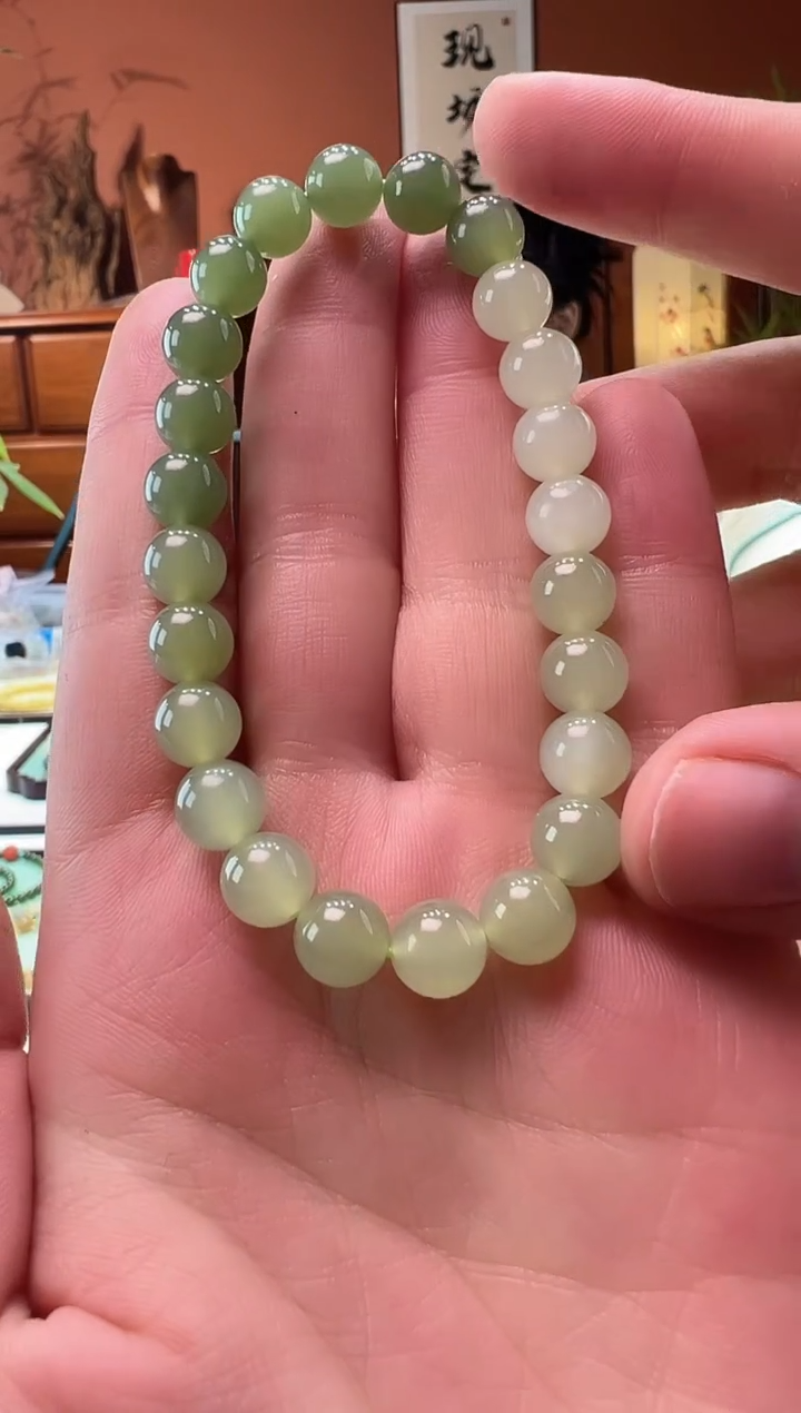 【闪购商品】和田玉手串未镶嵌晴水