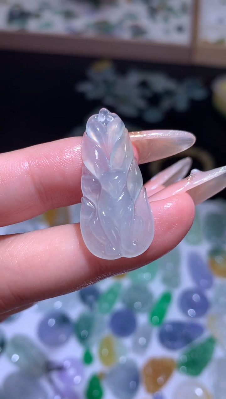 未镶嵌定制翡翠九尾狐