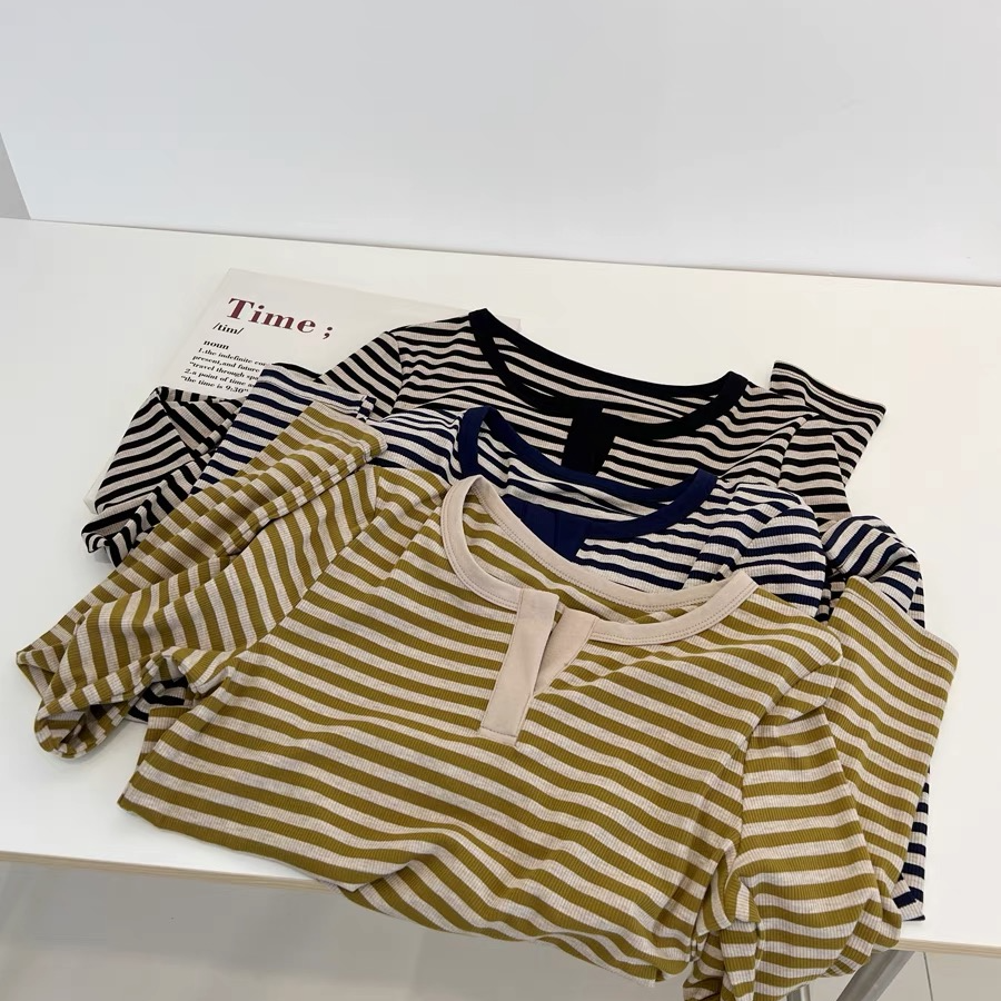 清仓福利~条纹优可丝长袖春款打底
