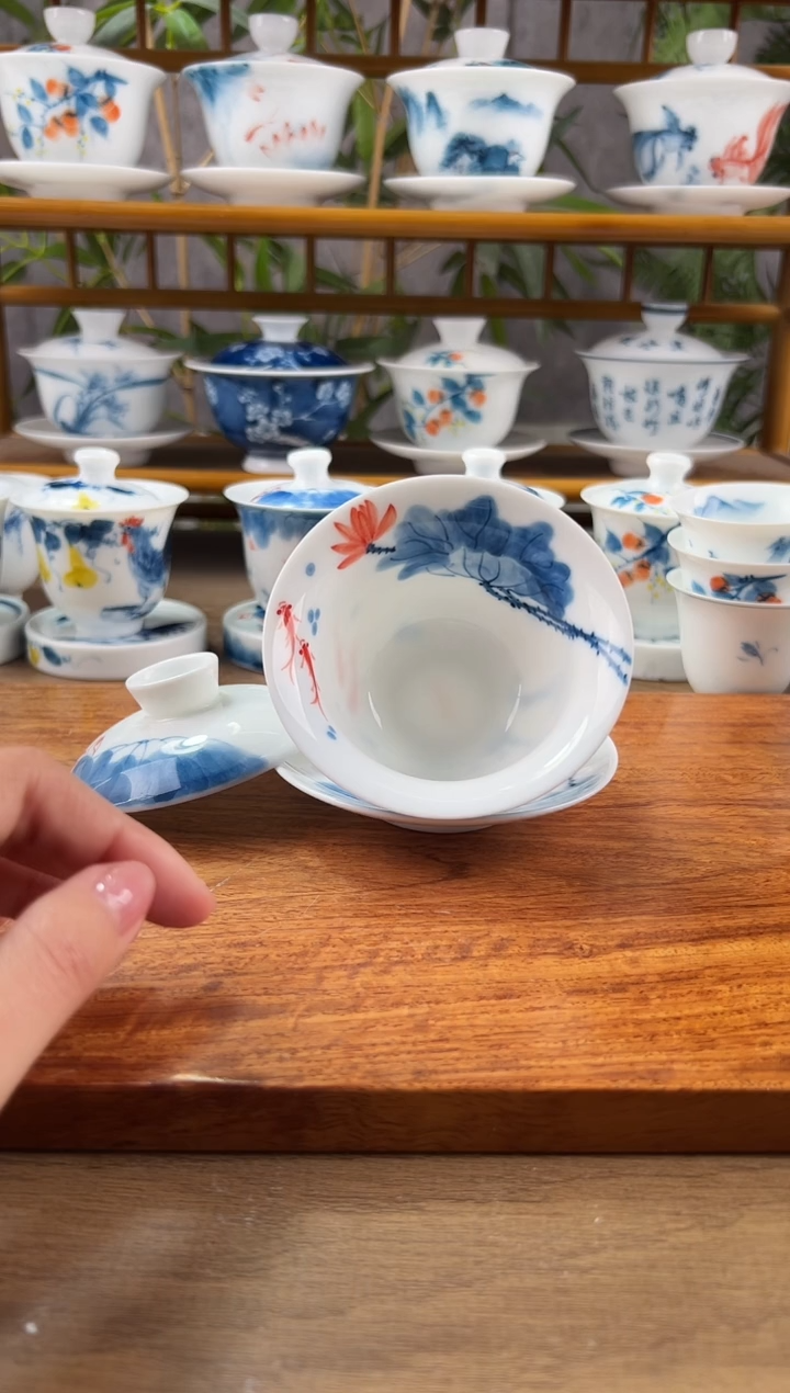 【闪购商品】微瑕线条莲150ml內绘三才