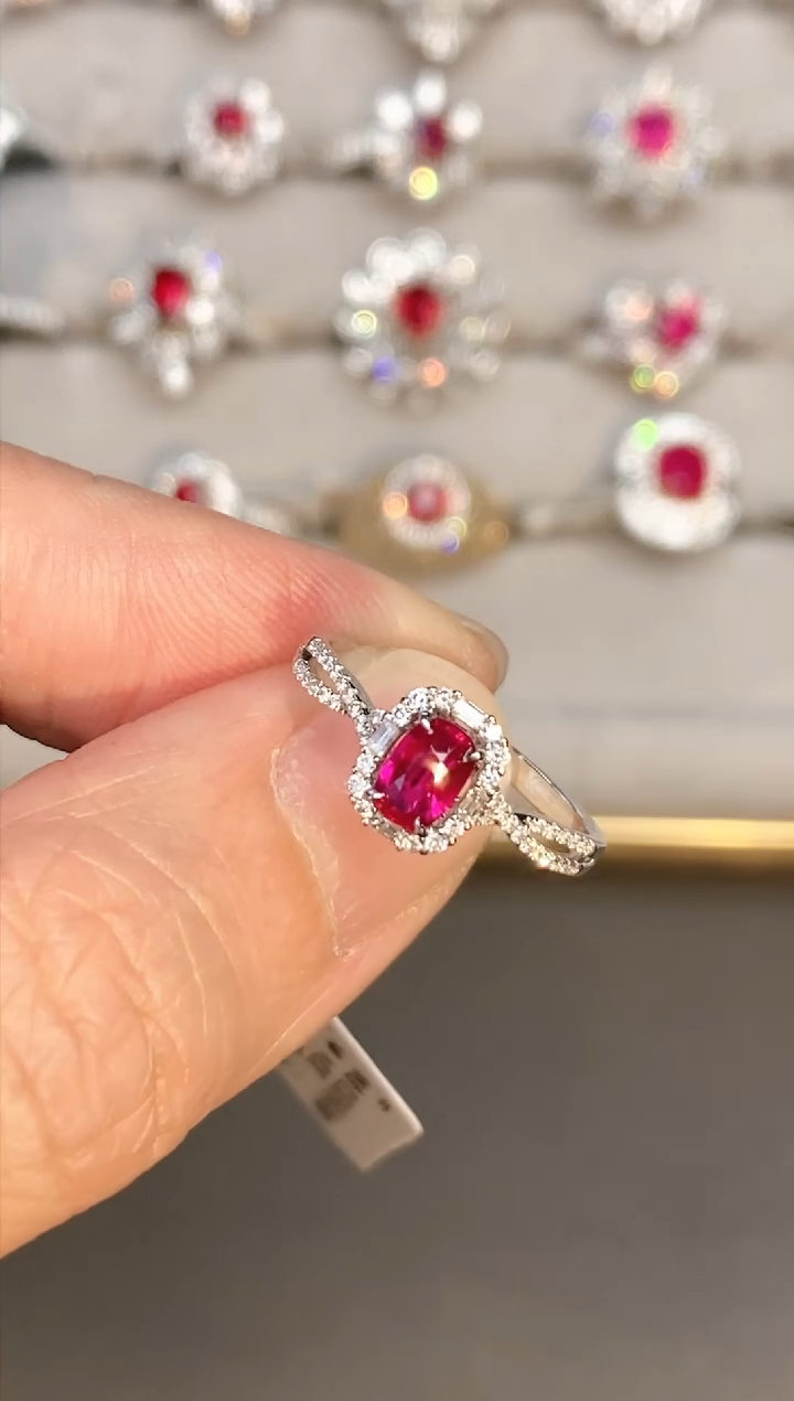 【闪购商品】红宝石戒指18K金镶嵌0.62ct/专场专属价