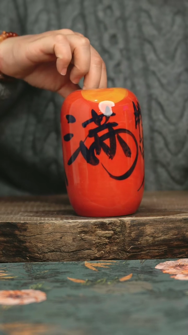 【闪购商品】瓷片釉下彩手工手绘同款陶器