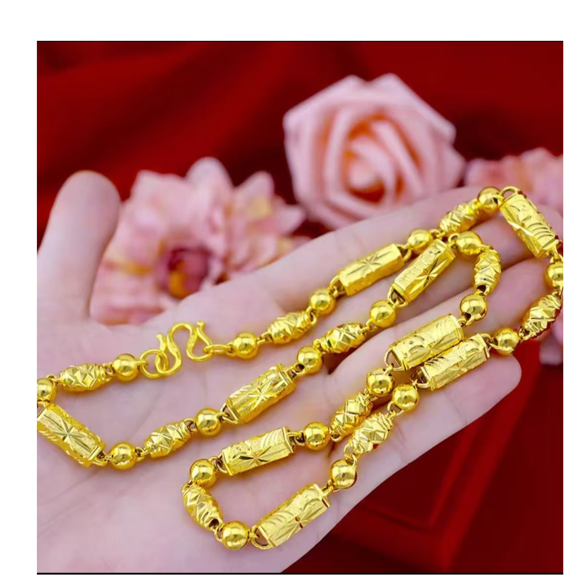 合金项链 镀K金【全家福项链】AFENG越南合金时尚百搭项链潮流