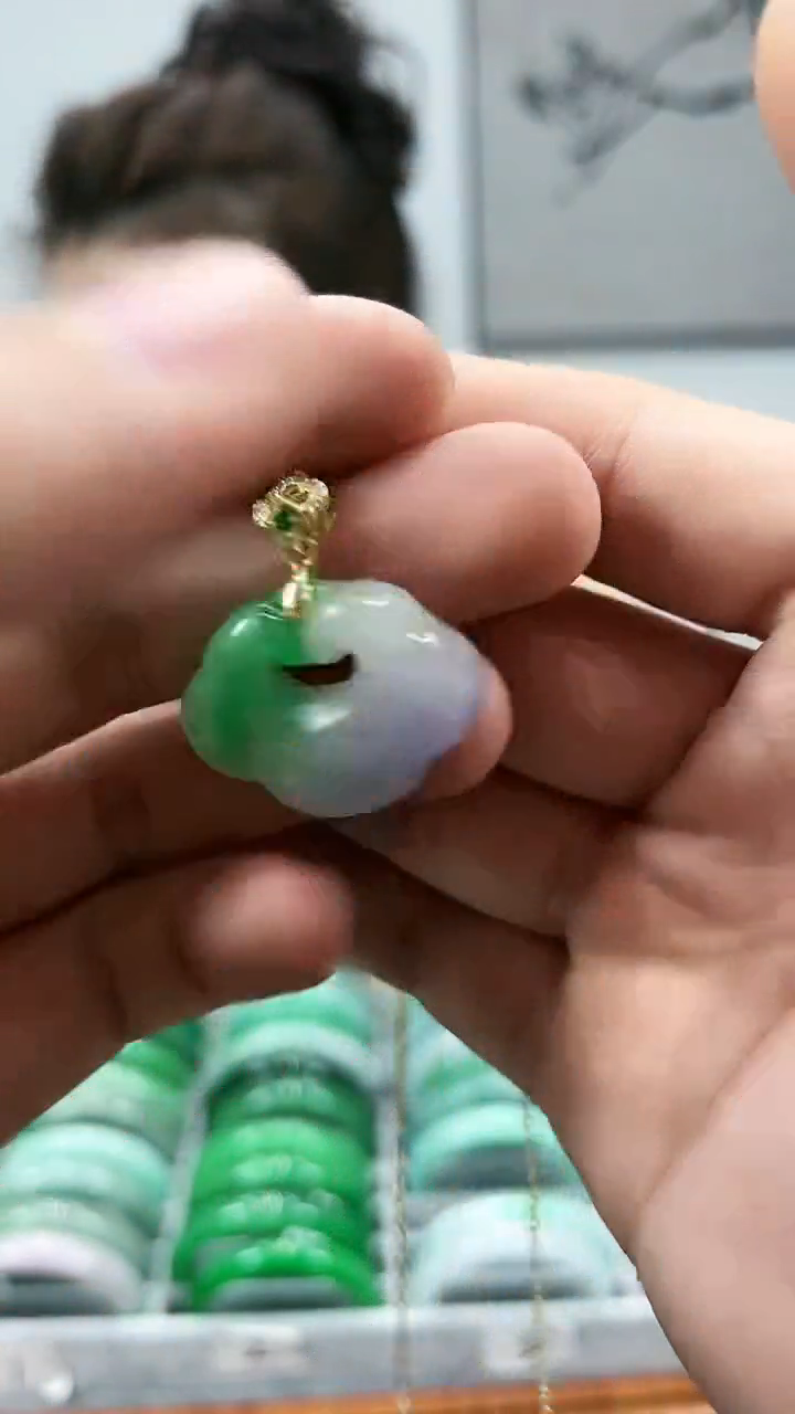 【闪购商品】翡翠颈饰未镶嵌s61如意吊坠