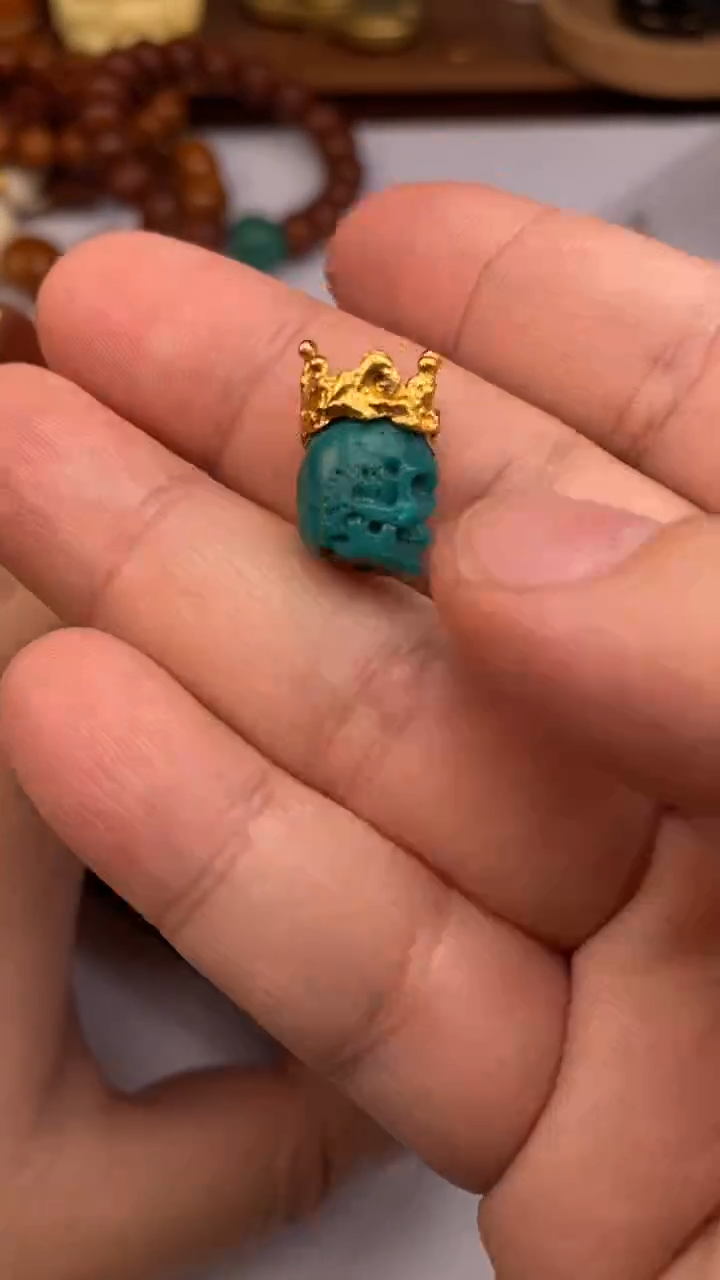 【闪购商品】绿松石骷髅合金松石骷髅