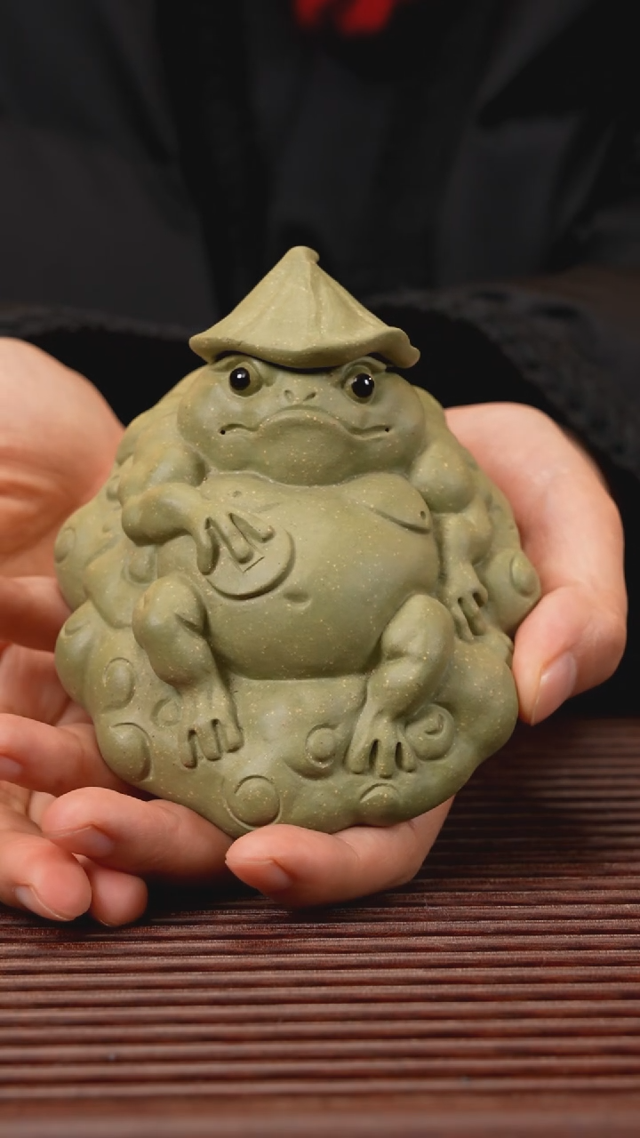 【闪购商品】紫砂茶宠逍遥蛙，。。