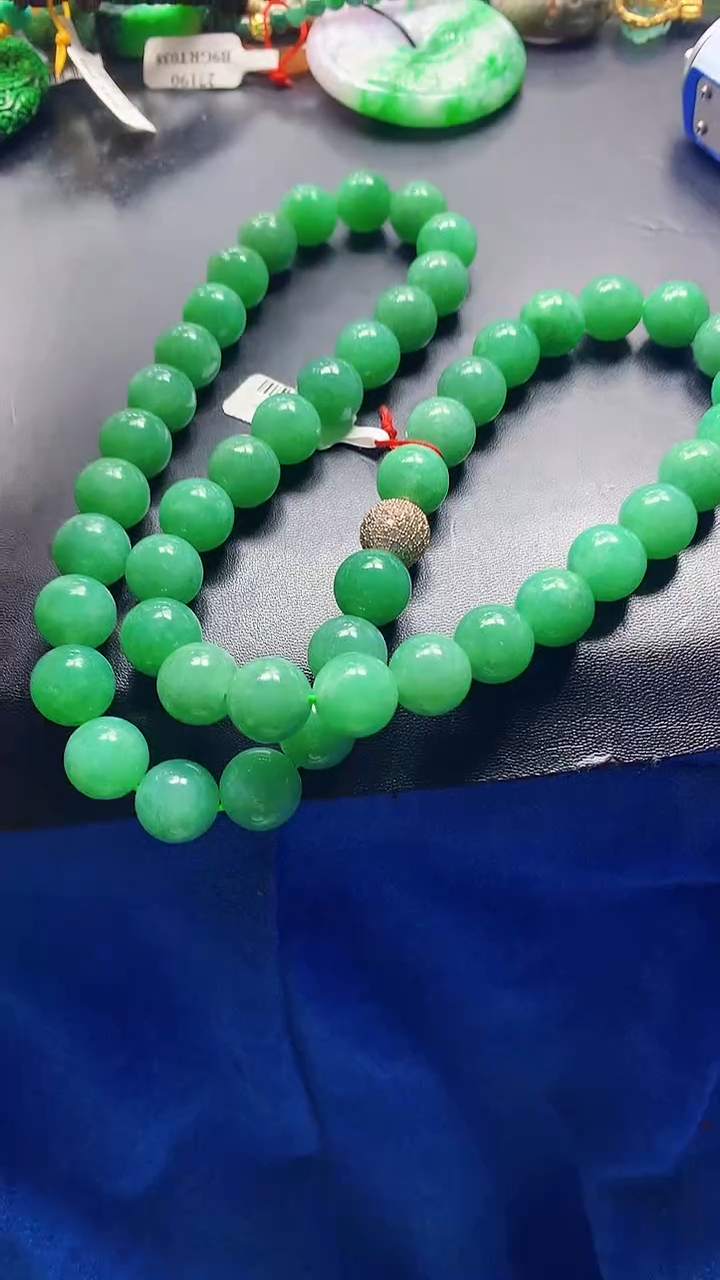 颈饰未镶嵌翡翠古*天然缅甸a货翡翠