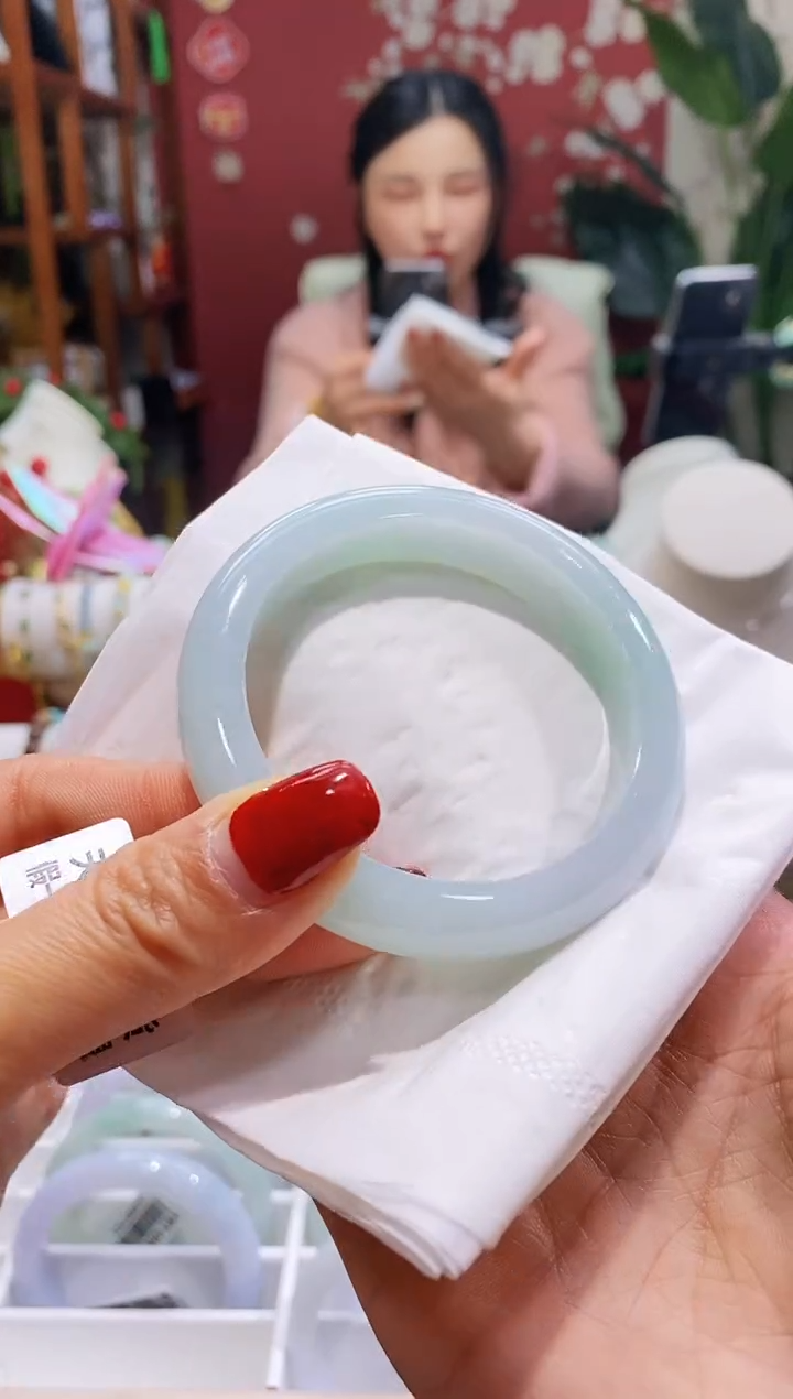 【闪购商品】翡翠手镯未镶嵌97湖水绿5354/11.6*8.7