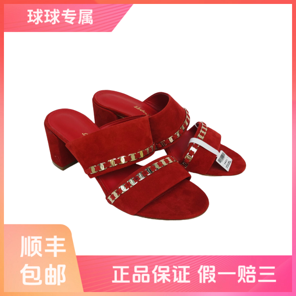 妃鱼/菲拉格慕/无/凉鞋/95新/球七30