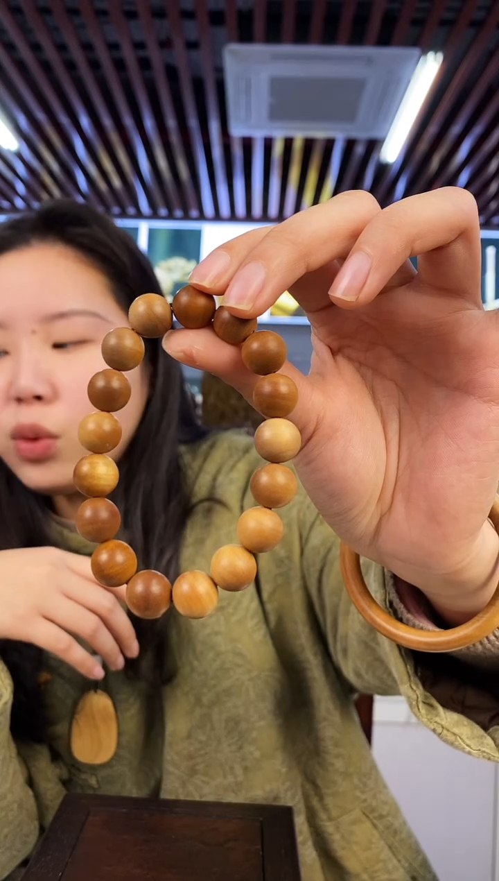 【闪购商品】檀香木手串/手链2号仓老山檀塞勒姆手串1.2单圈横纹