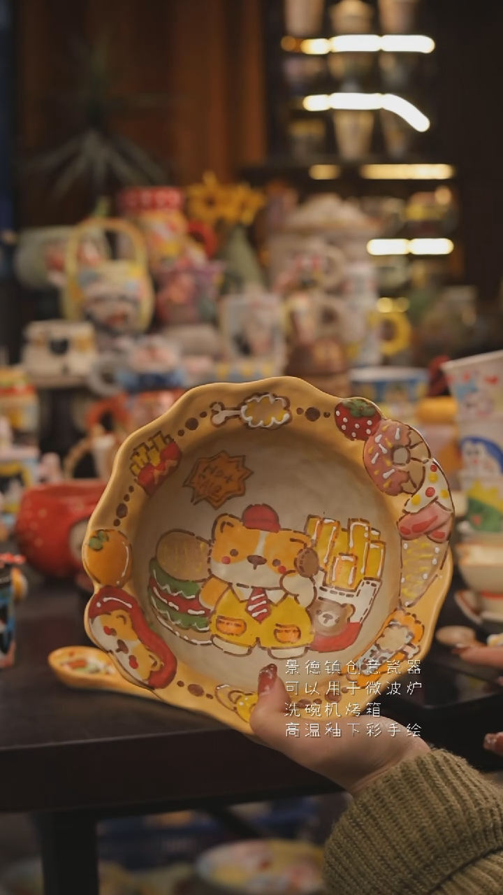 景德镇釉下彩绘设计师款式陶瓷