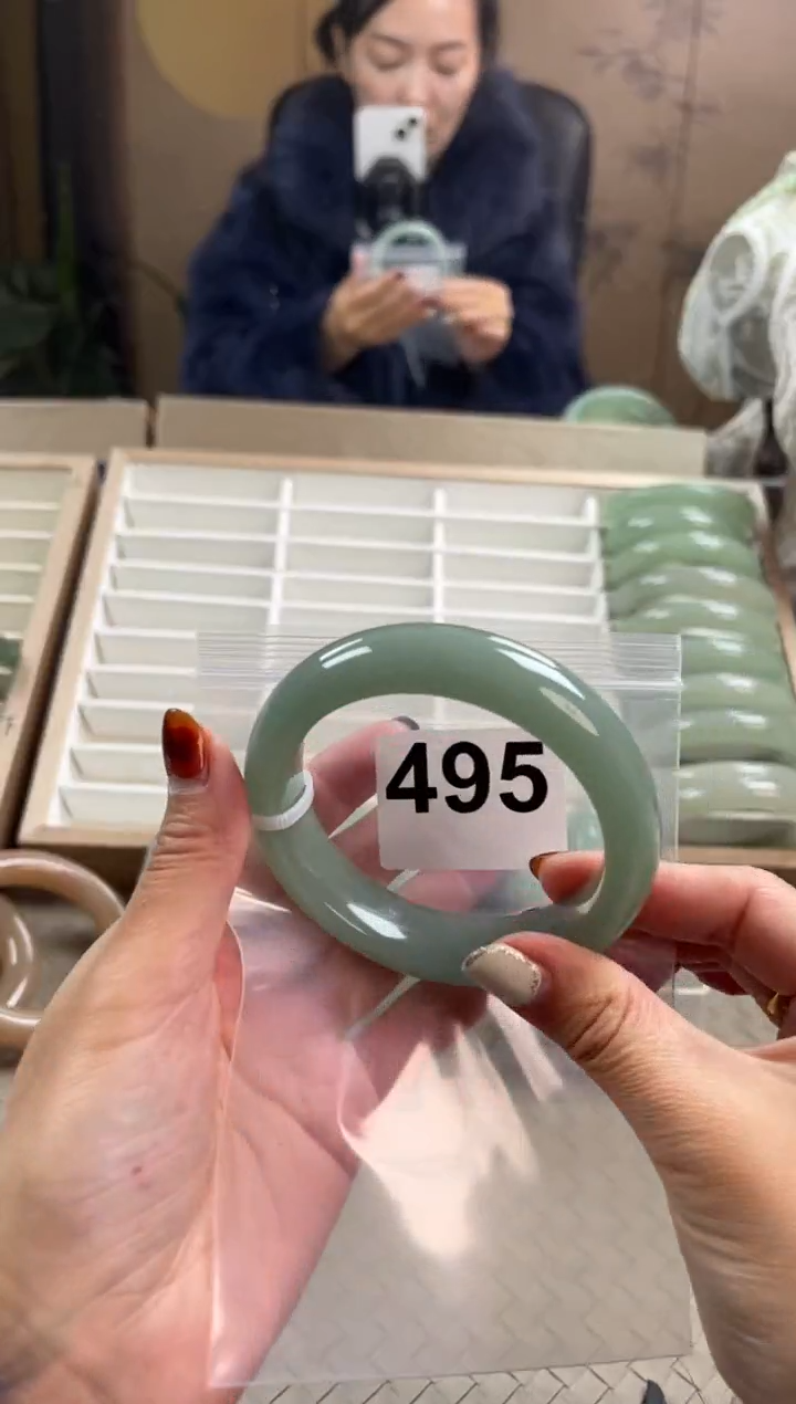 未镶嵌手镯石英质玉不*ஐ495