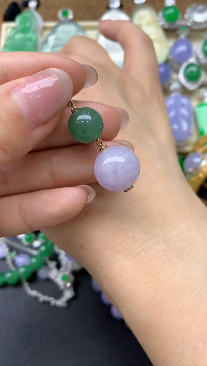 【闪购商品】翡翠颈饰18K金镶嵌51-中国好珍宝