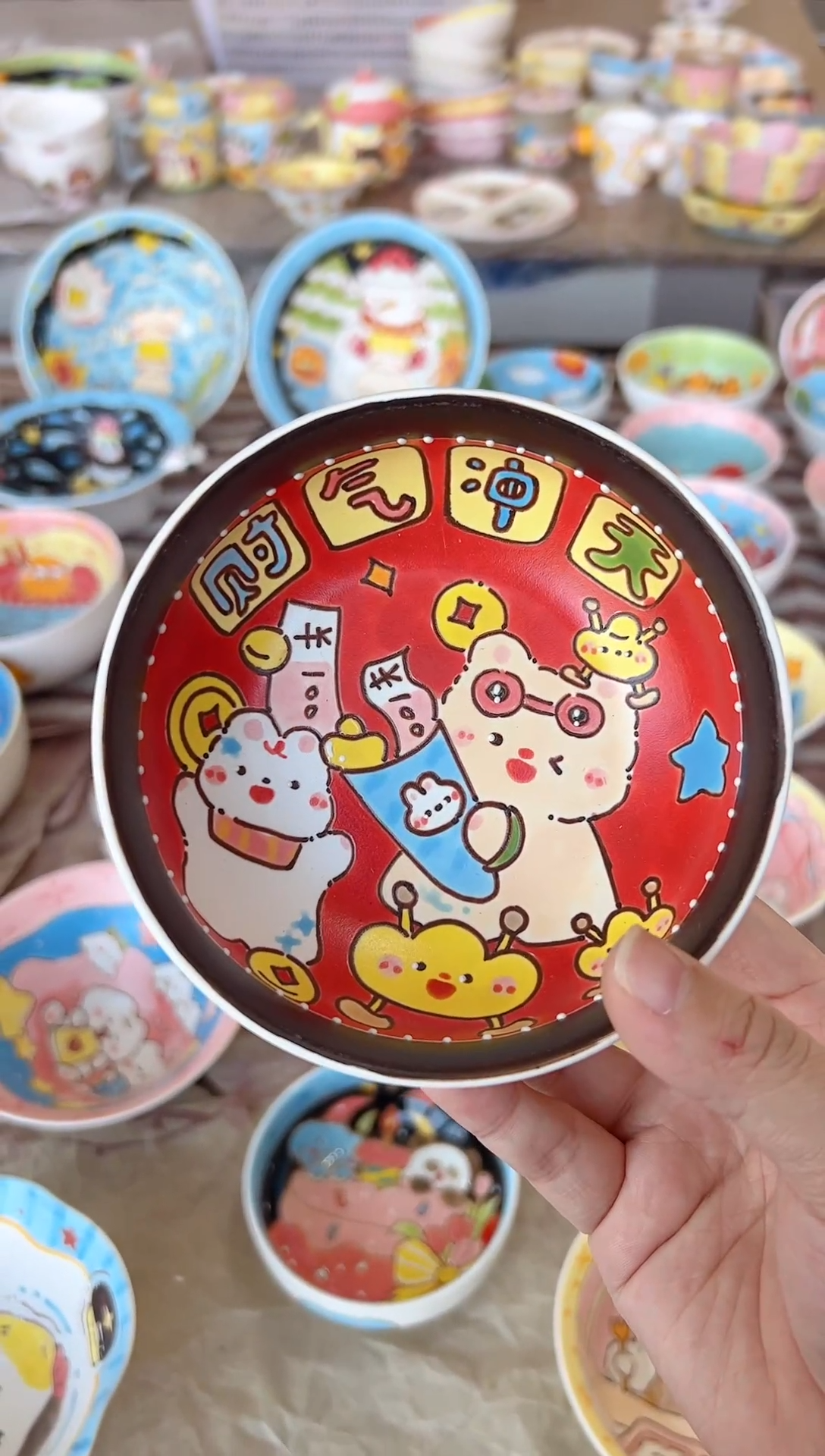 摆件陶娇***?景德镇陶瓷手绘微瑕