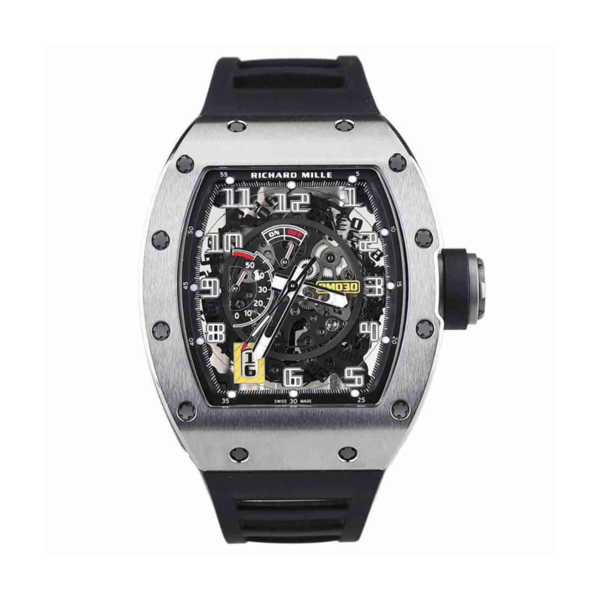 99新 理查德米勒米尔 离合摆陀自动上链腕表 单表