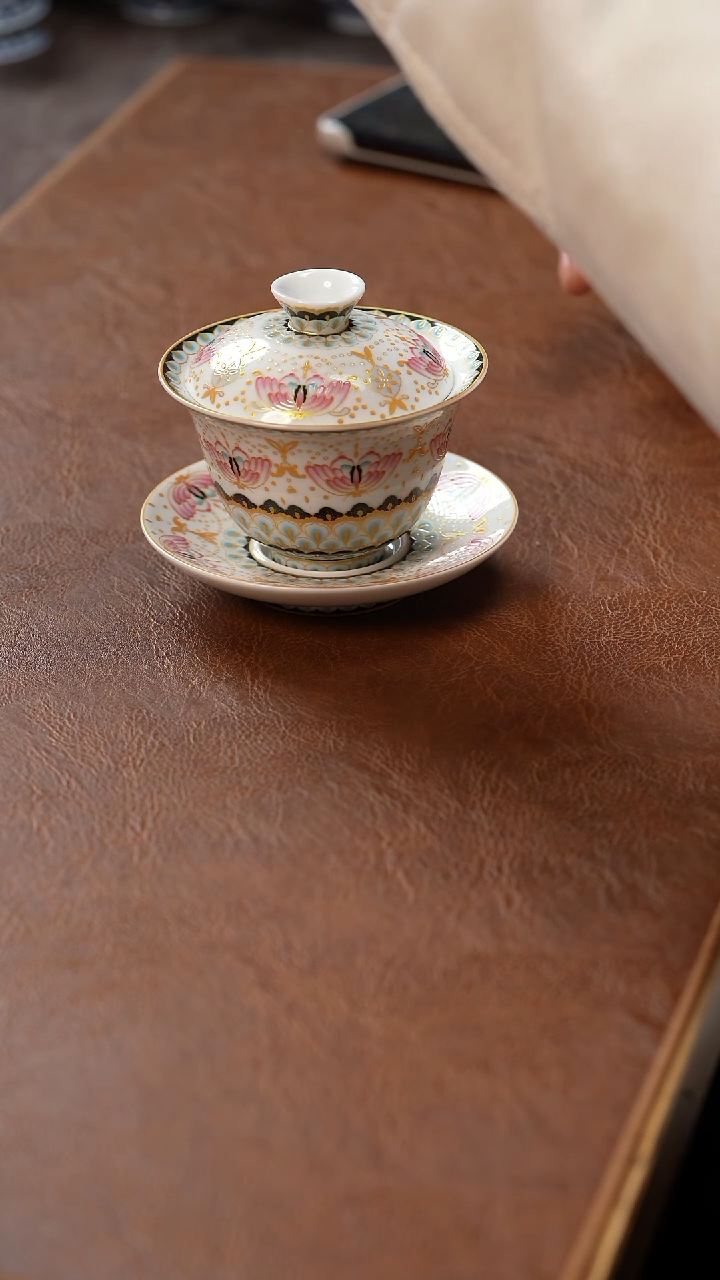 【闪购商品】三才盖碗五言六器