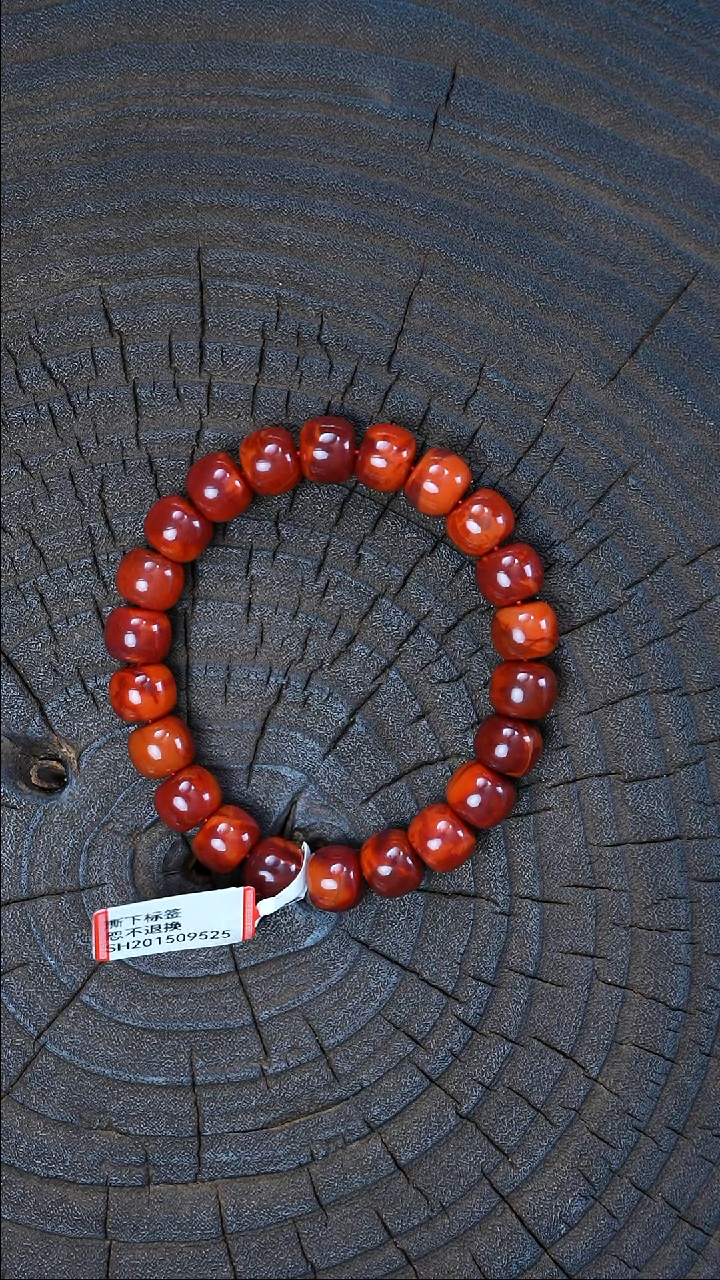 未镶嵌手串南红玛瑙无胶无裂瓦西原矿10mm+35g