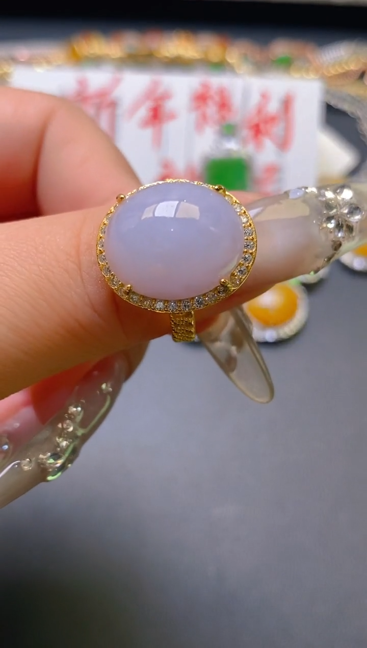 【闪购商品】翡翠耳饰银S925镶嵌天然A货翡翠1