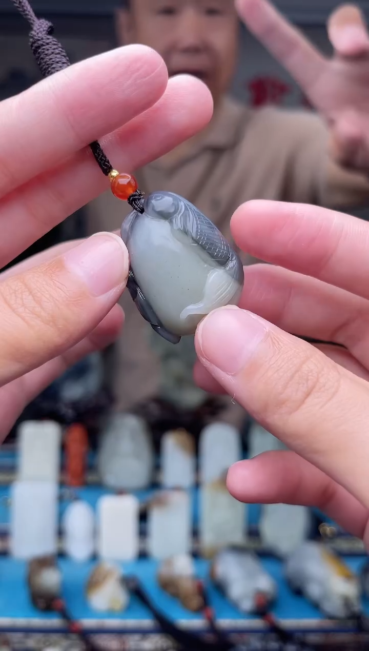 和田玉未镶嵌挂件1