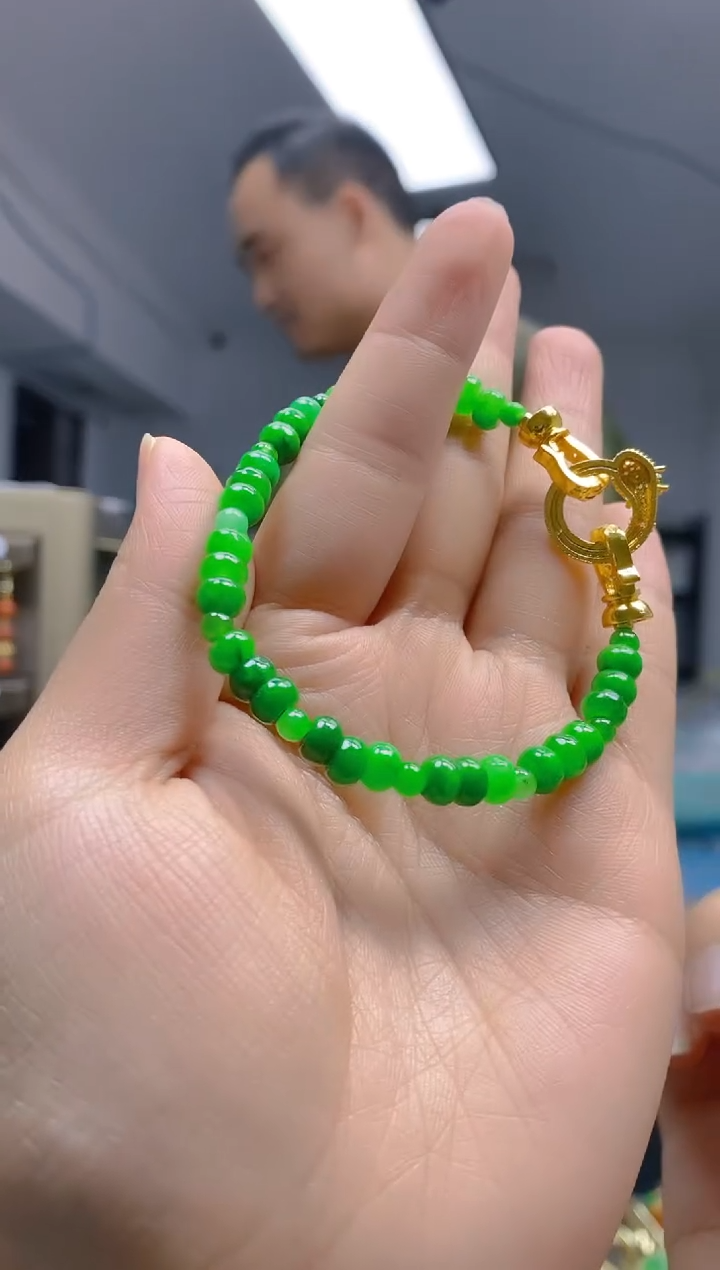 【闪购商品】翡翠耳饰合金0295翡翠手链