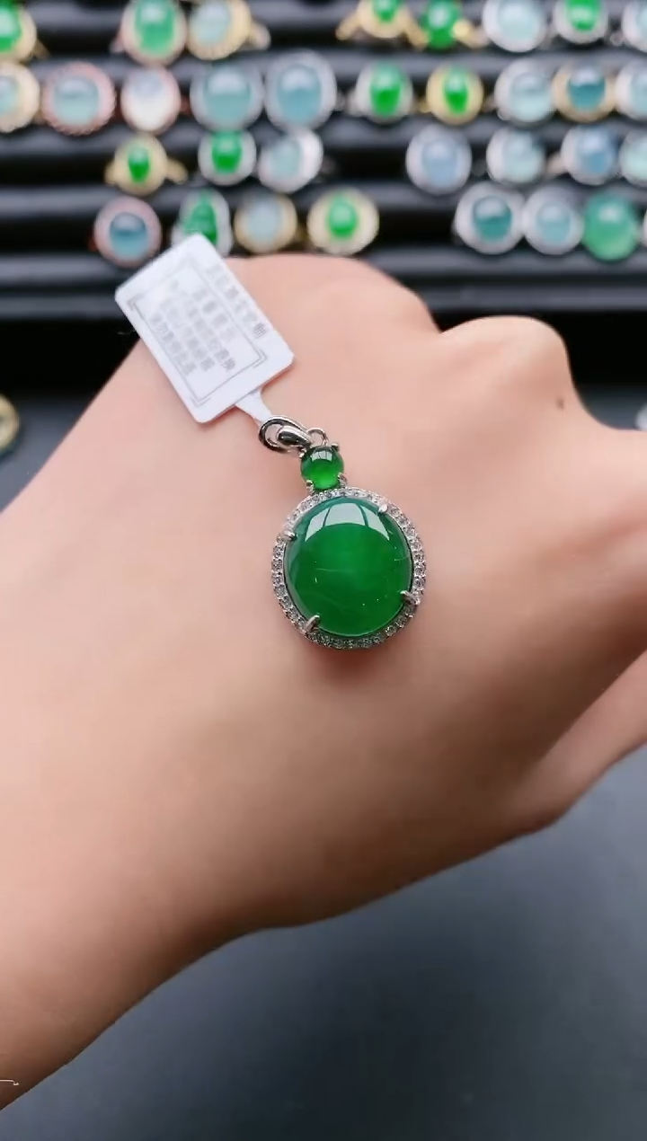 【闪购商品】翡翠戒指银S925镶嵌111111