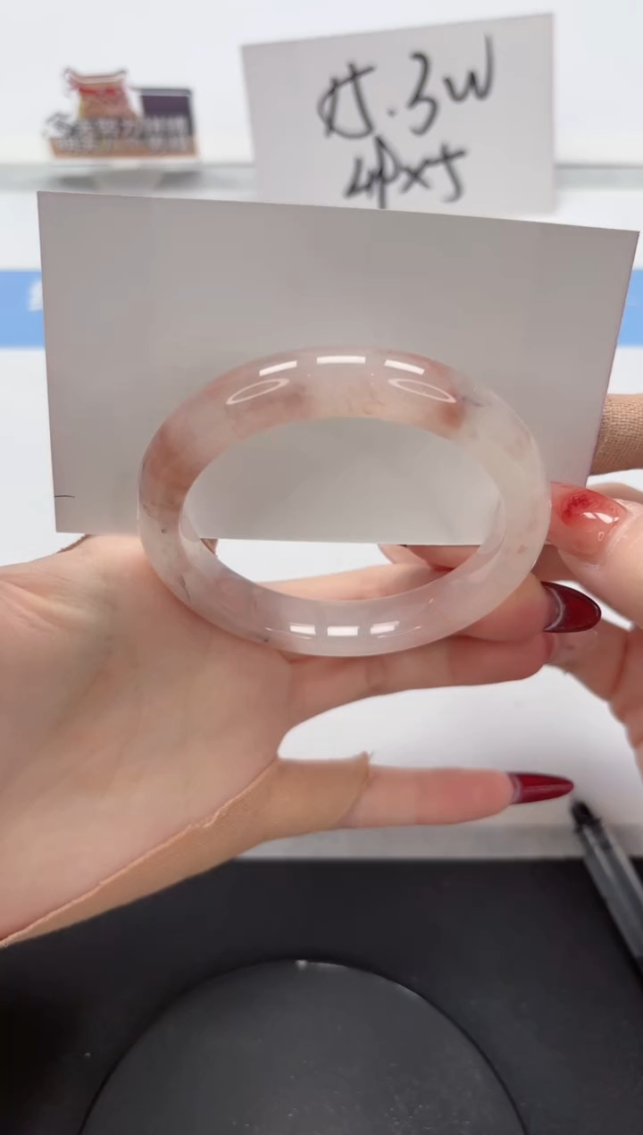 【闪购商品】石英质玉手镯未镶嵌A443-56.1