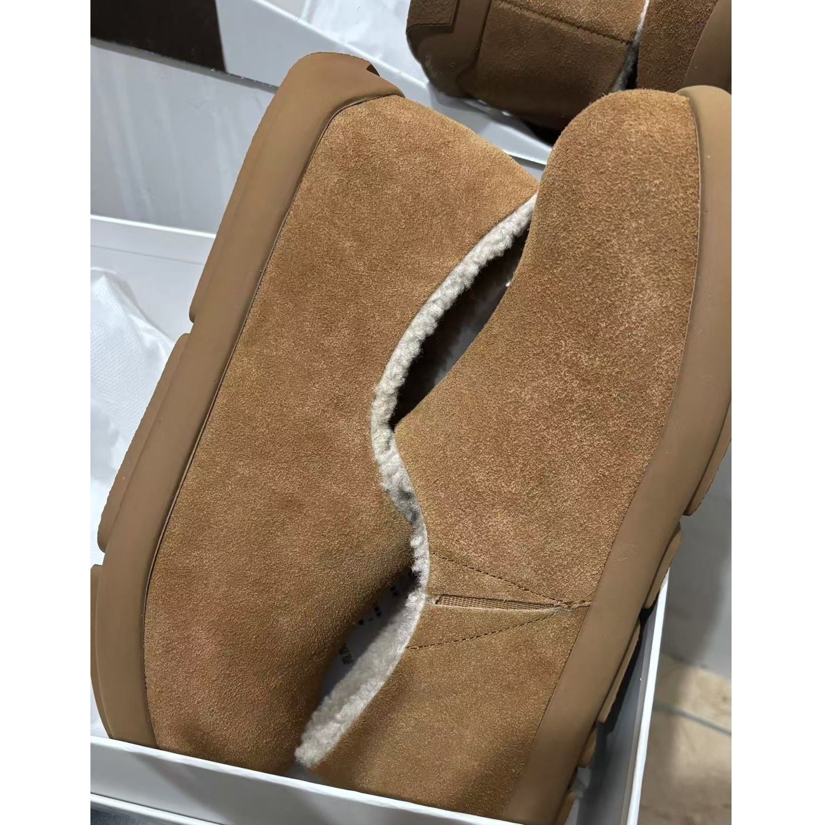 【牛皮小土豆】2024年新款穆勒加厚雪地靴时尚百搭秋冬女士舒适保暖