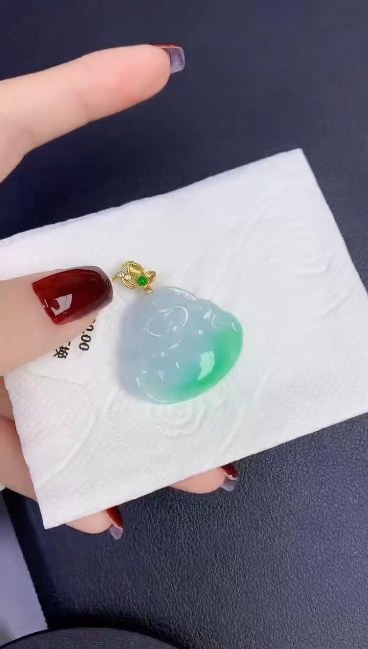 颈饰未镶嵌翡翠缅甸天然翡翠A货