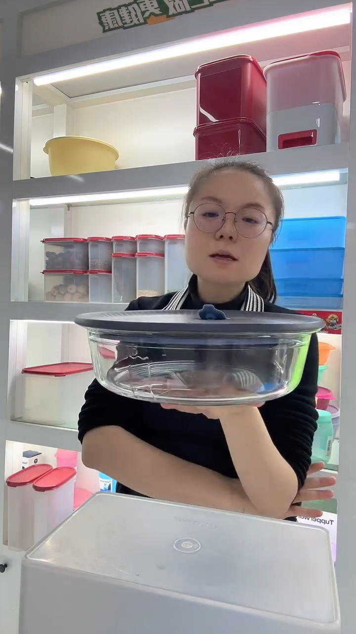 特百惠圆型玻璃保鲜碗