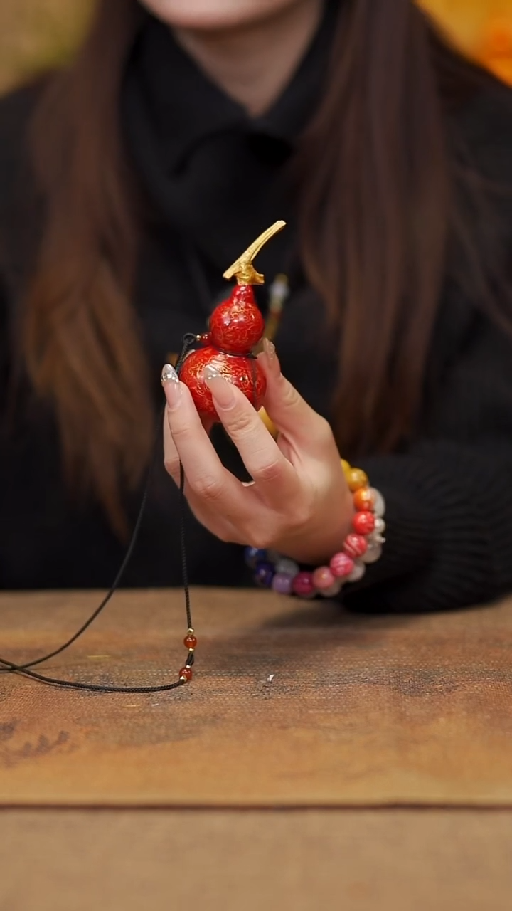 【闪购商品】303宴禾堂大漆脖挂葫芦138