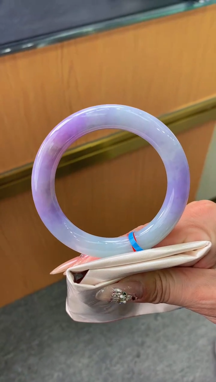 未镶嵌手镯翡翠-F25-圆条58.1