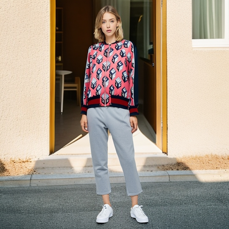 99新/GUCCI古驰/外套/logo满印长袖棒球服/38码/休闲/0001685