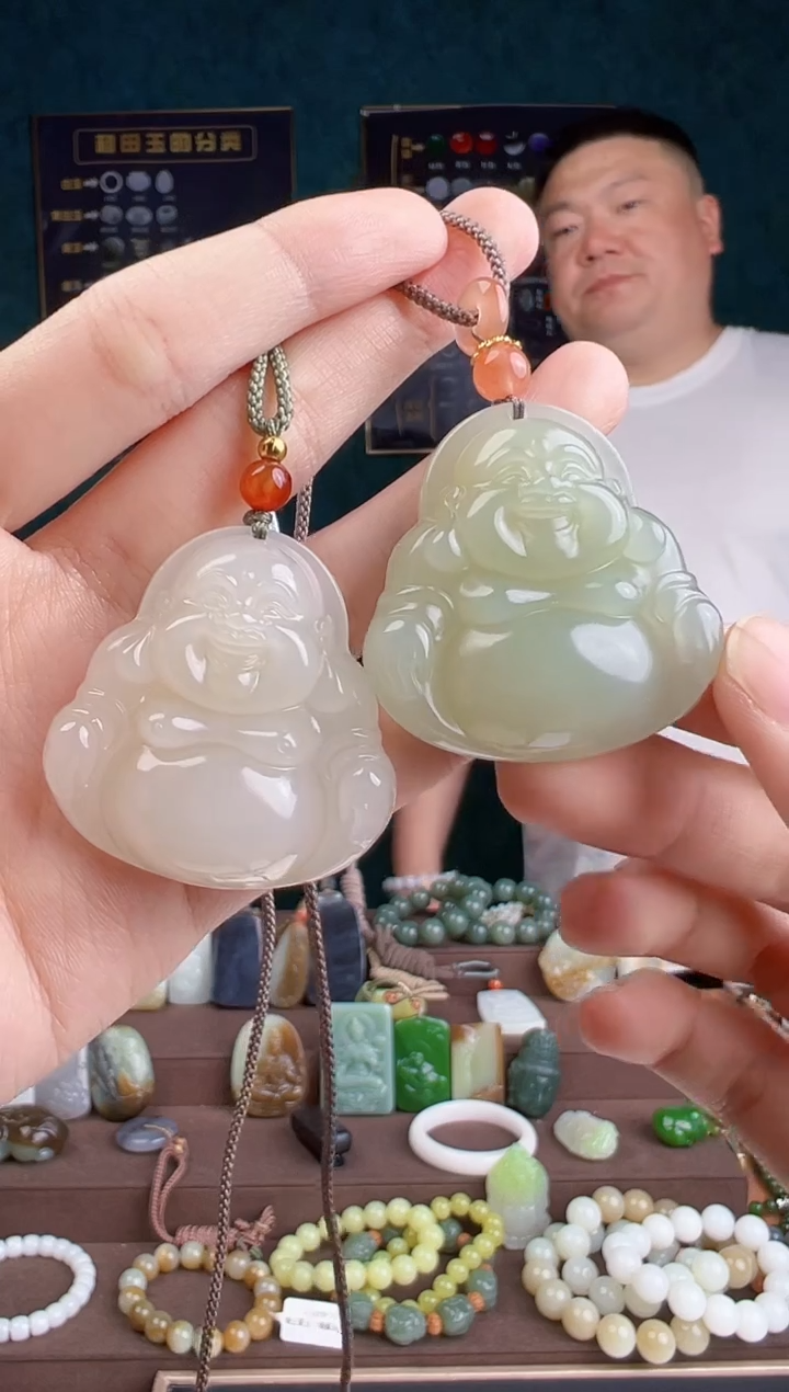 和田玉未镶嵌颈饰多样性发货 拍一单发一个