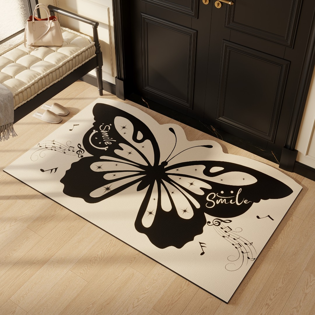 法式门厅吸水地毯门垫玄关入户皮革地垫防水可裁剪轻奢高级感地垫