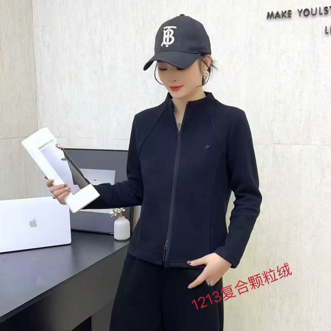 休闲一体绒两穿女开衫