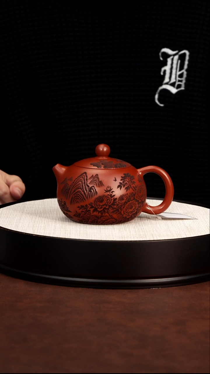 茶壶紫砂 西施壶朱泥 王芳