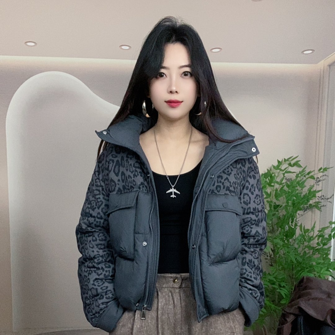厚款宽松型翻领保暖宽松棉衣棉服秋冬冬季女士外套
