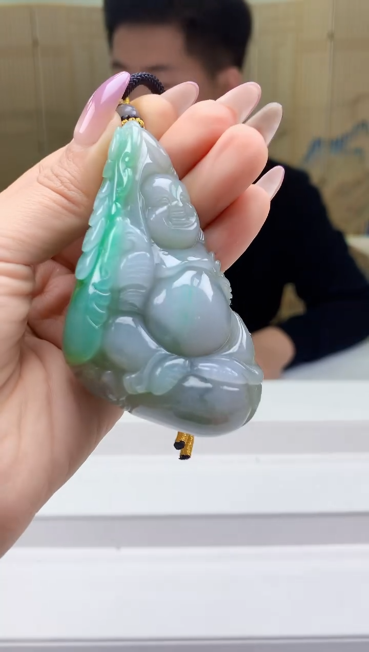 【闪购商品】定制翡翠未镶嵌4917ty-毛货挂件146