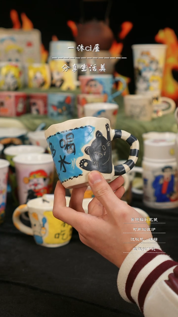 【闪购商品】摆件亲工手绘陶瓷-