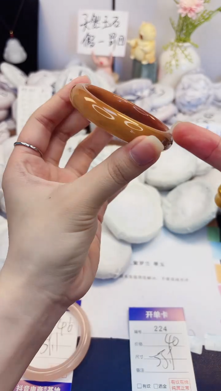 【闪购商品】石英质玉手镯未镶嵌224-财气镯-圈口55